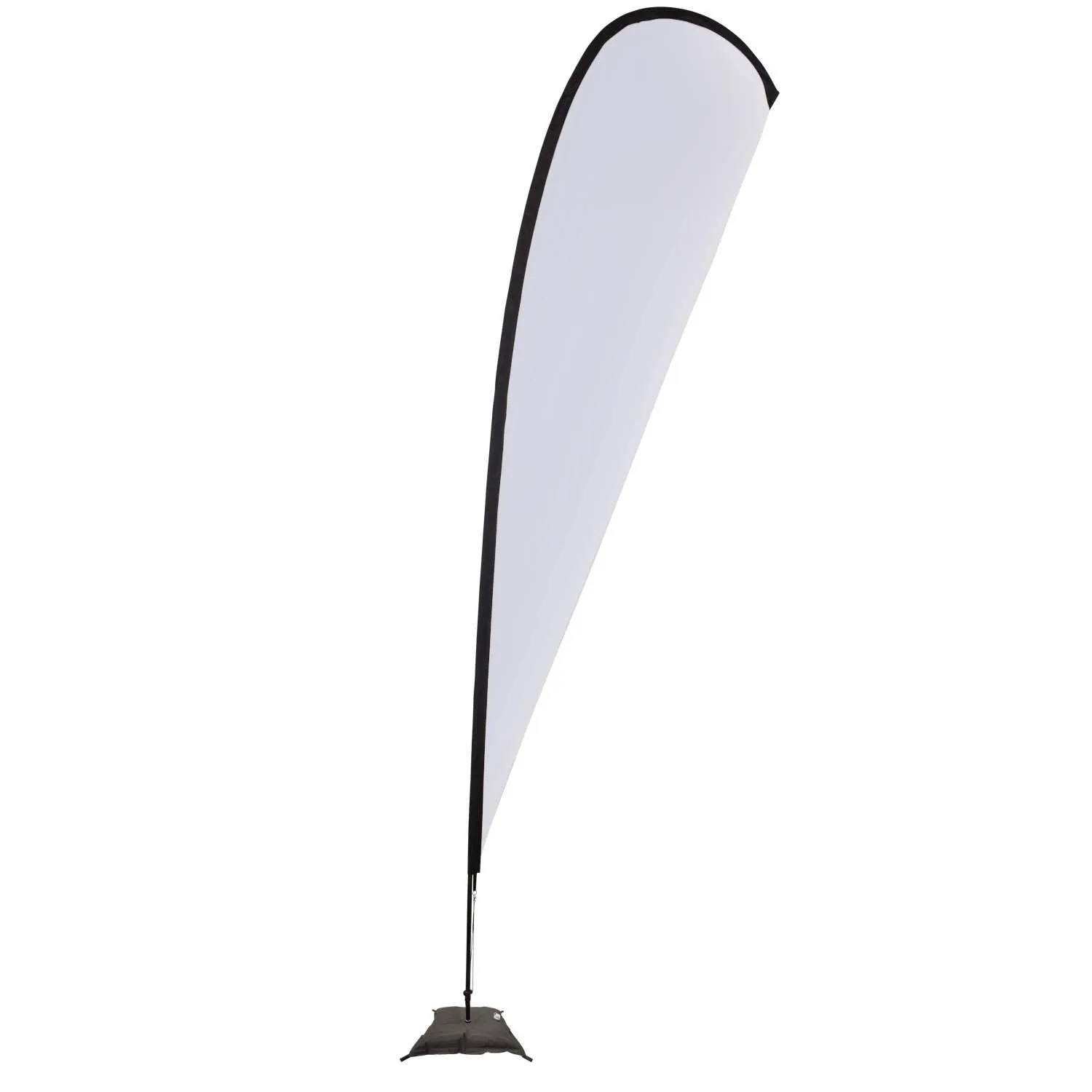 15' Elite Teardrop Nylon Sail Sign Flag, 1-Sided, Scissor view 2