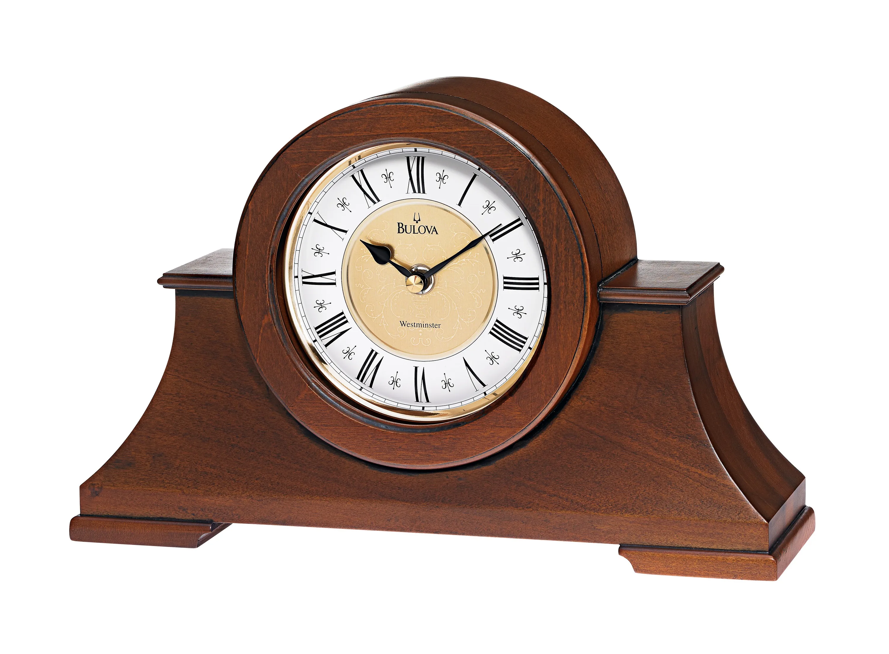 Bulova Clocks Cambria Mantel Westminster Chime Clock