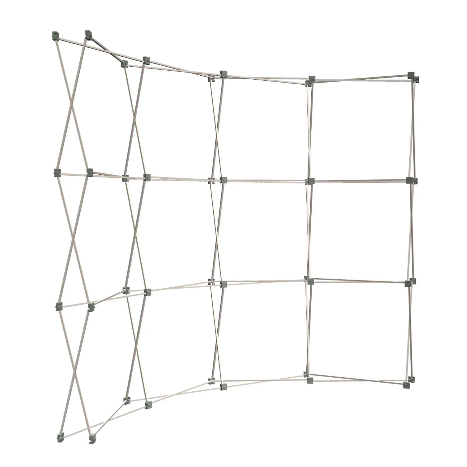 10' Curved Show 'N Rise Floor Display Frame Only