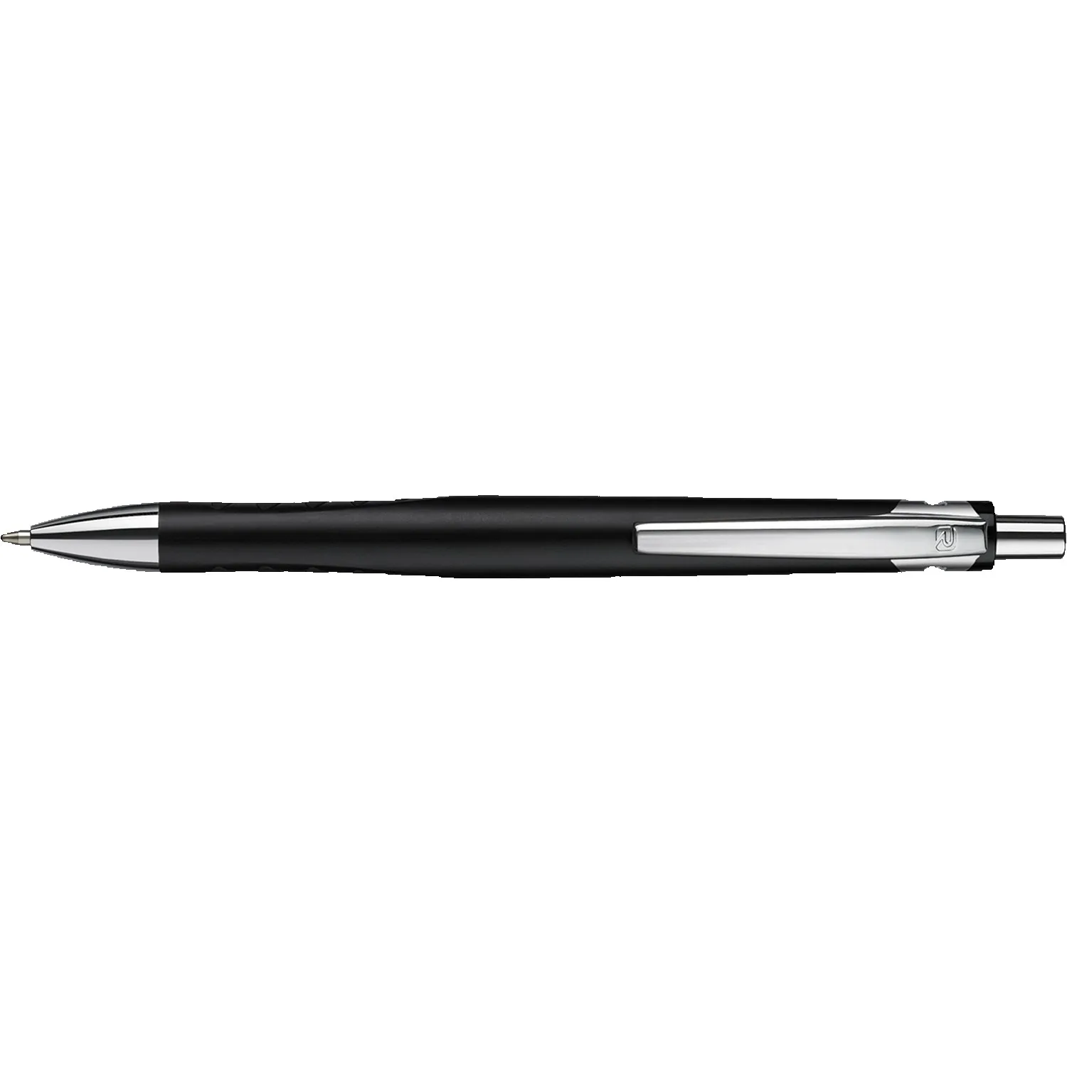 Metallic Black/Silver Blank Front View