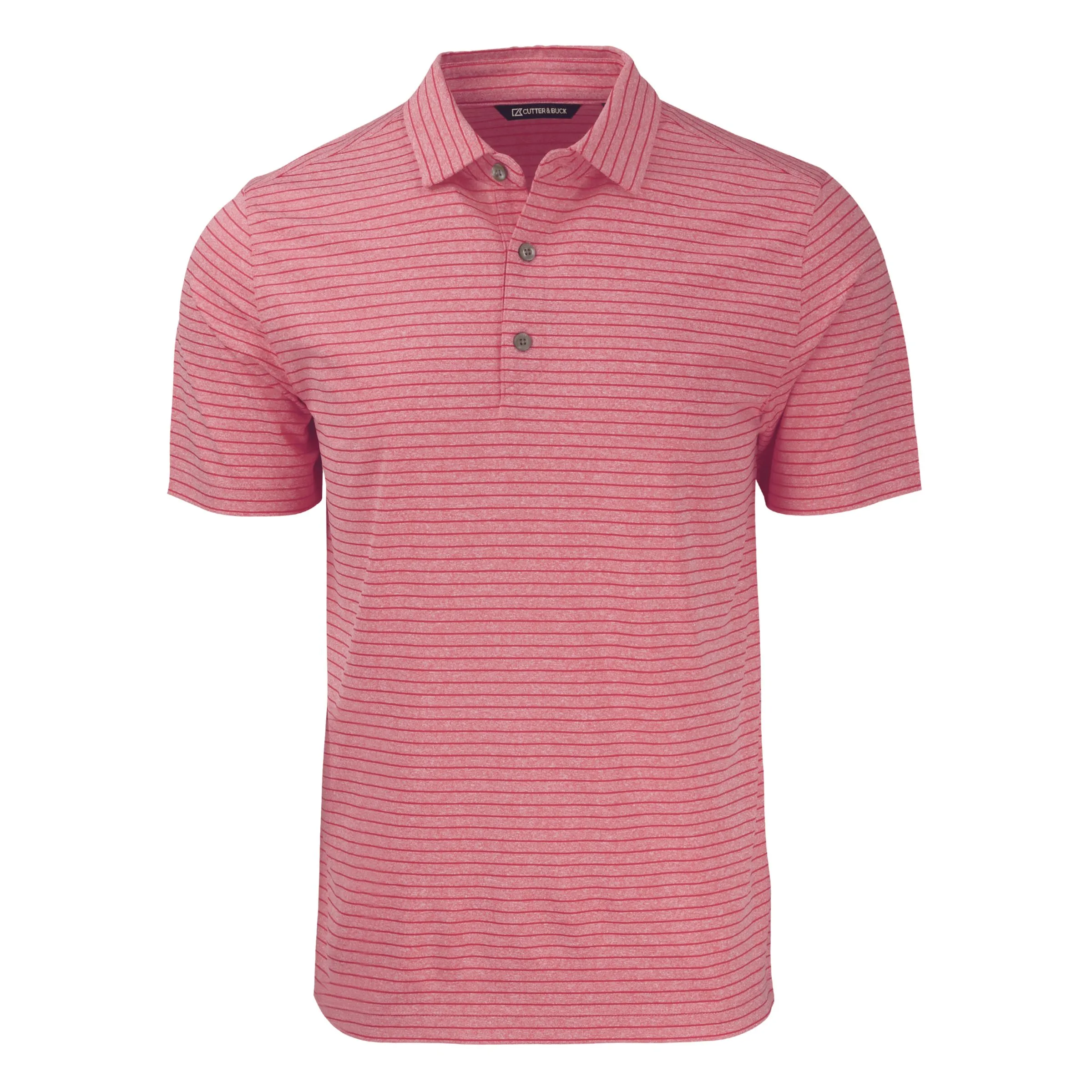 Cutter & Buck Forge Eco Heather Stripe Stretch Recycled Mens Polo view 6