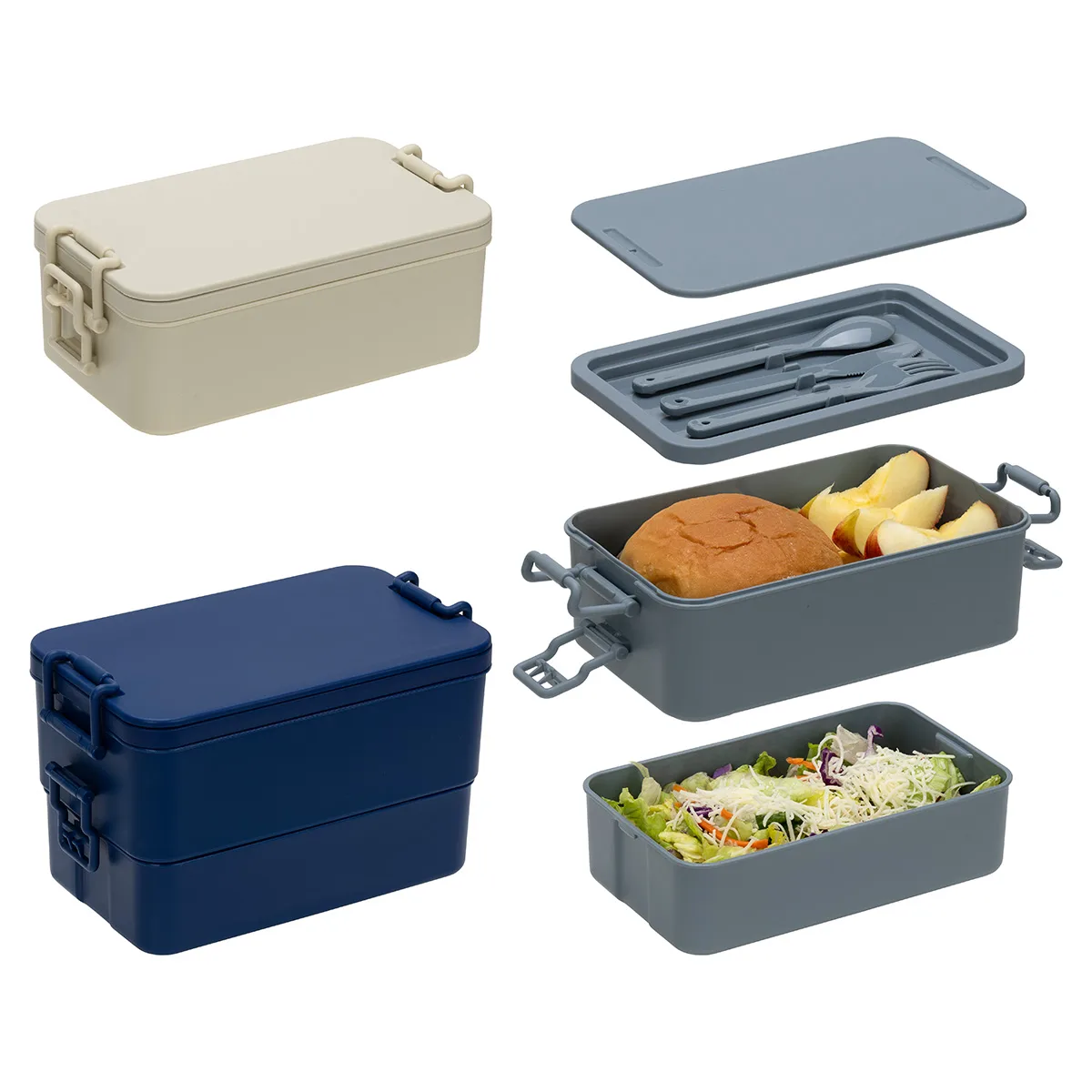 Canteen Stackable Lunch Box With Utensils view 2