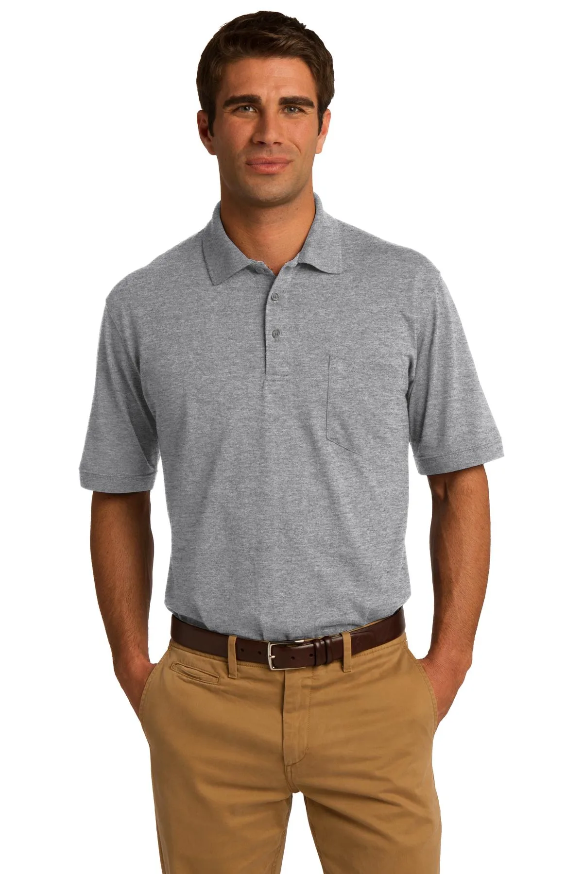 Port & Co™ Core Blend Jersey Knit Pocket Polo.