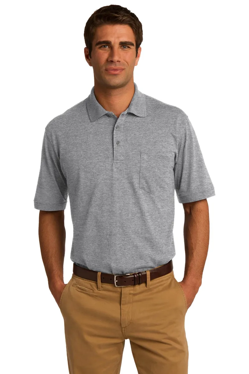 Port & Co™ Core Blend Jersey Knit Pocket Polo.