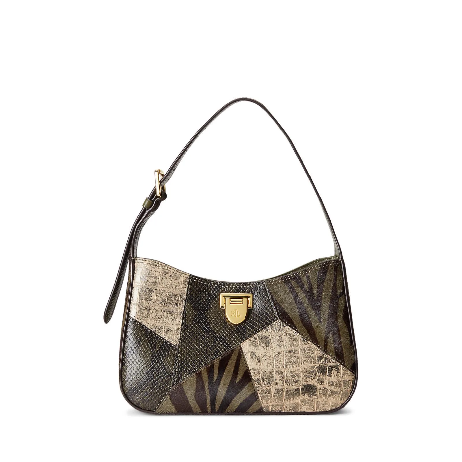 Ralph Lauren Falynn Patchwork Medium Shoulder Bag