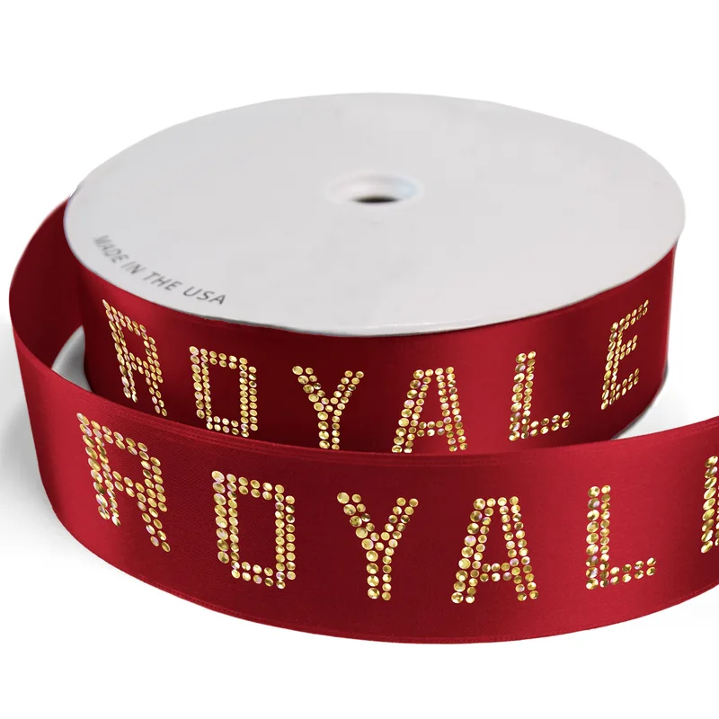 2 1/2" Badge Satin Ribbon - 100yrd Roll - Sparkle