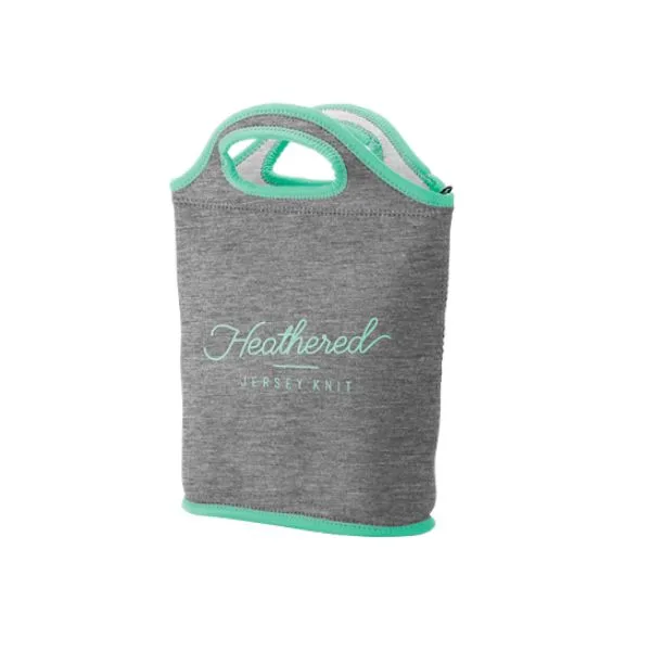 Venti Heathered Jersey Knit Neoprene Lunch Bag view 6
