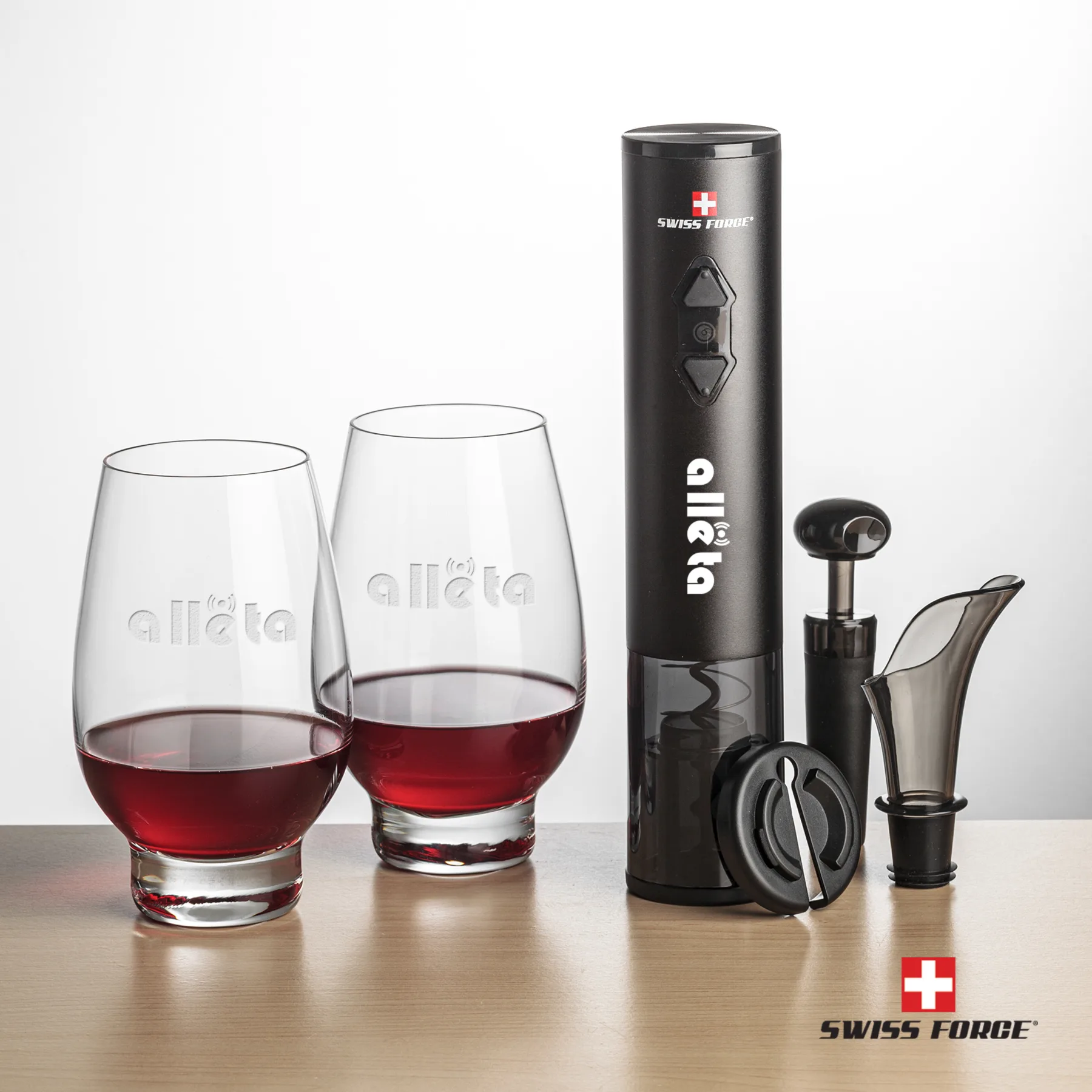 Wine Opener Stemless Set, Opener & Glenarden, Opener & 2 Stemless