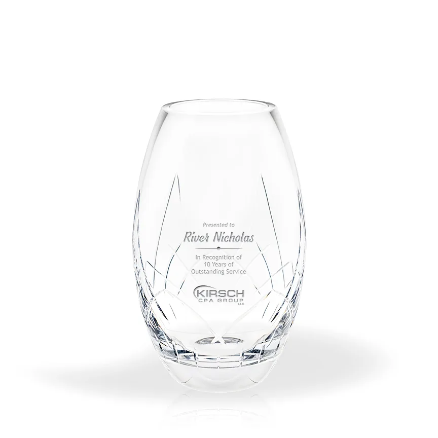 Atticus Crystal Vase - Medium