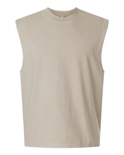 American Apparel® Unisex Heavyweight Cotton Mid-Length Muscle T-Shirt view 2