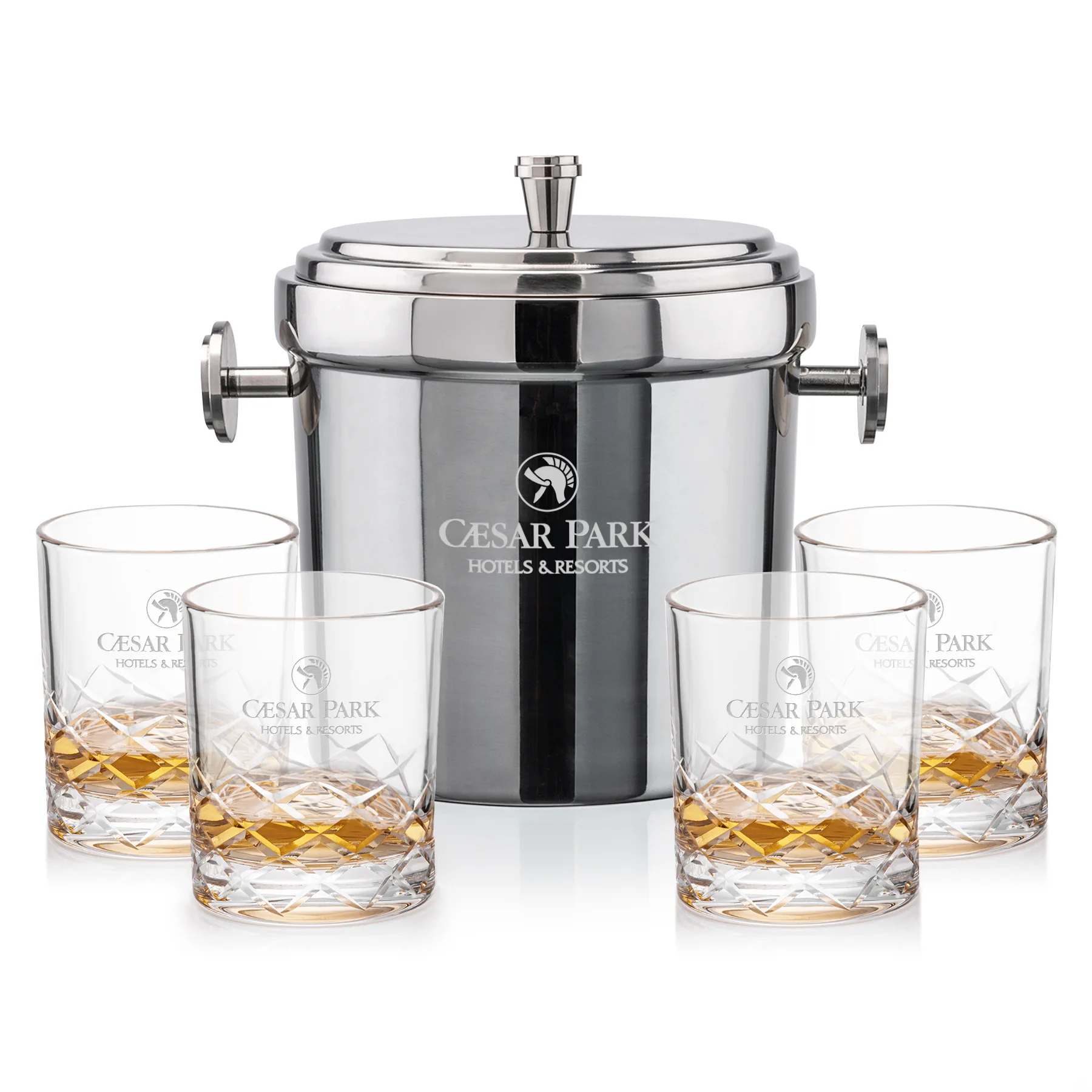 Milano Bucket Set, Laser Engraving, Set of 5