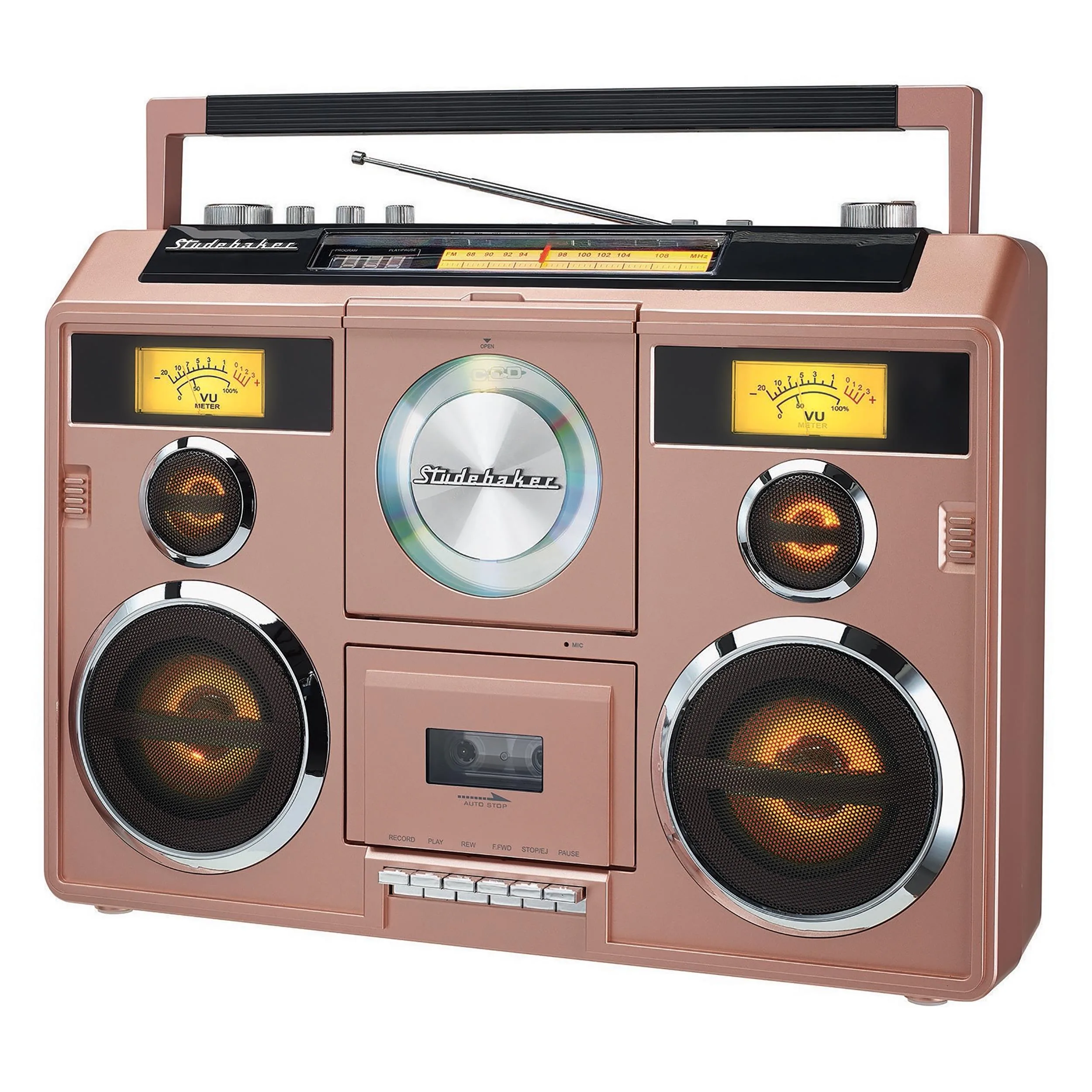 Studebaker Rose Gold Sound Station Stereo