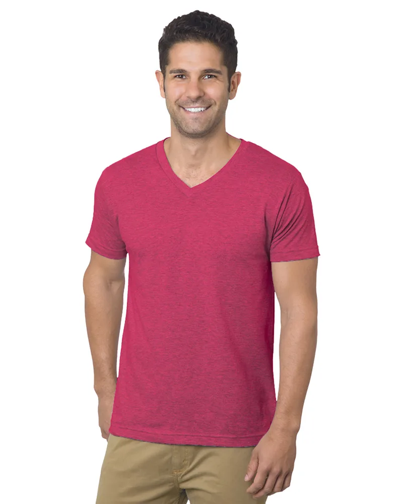 BAYSIDE Unisex USA Made V-Neck T-Shirt view 5