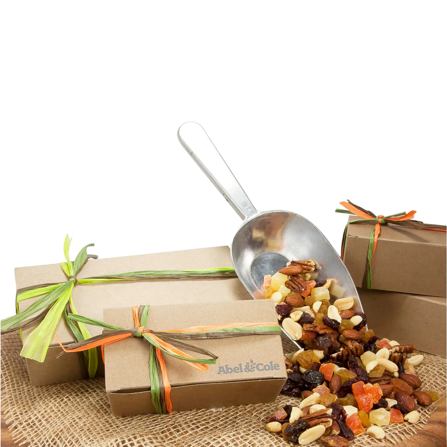 Small Natural Kraft Box with Cranberry Gold Mix — Gold