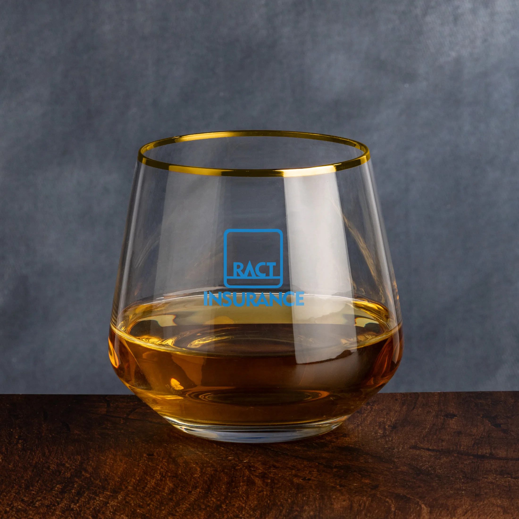 Glass Only, 1 Color, 1 Location Imprint, Gold, 11 oz