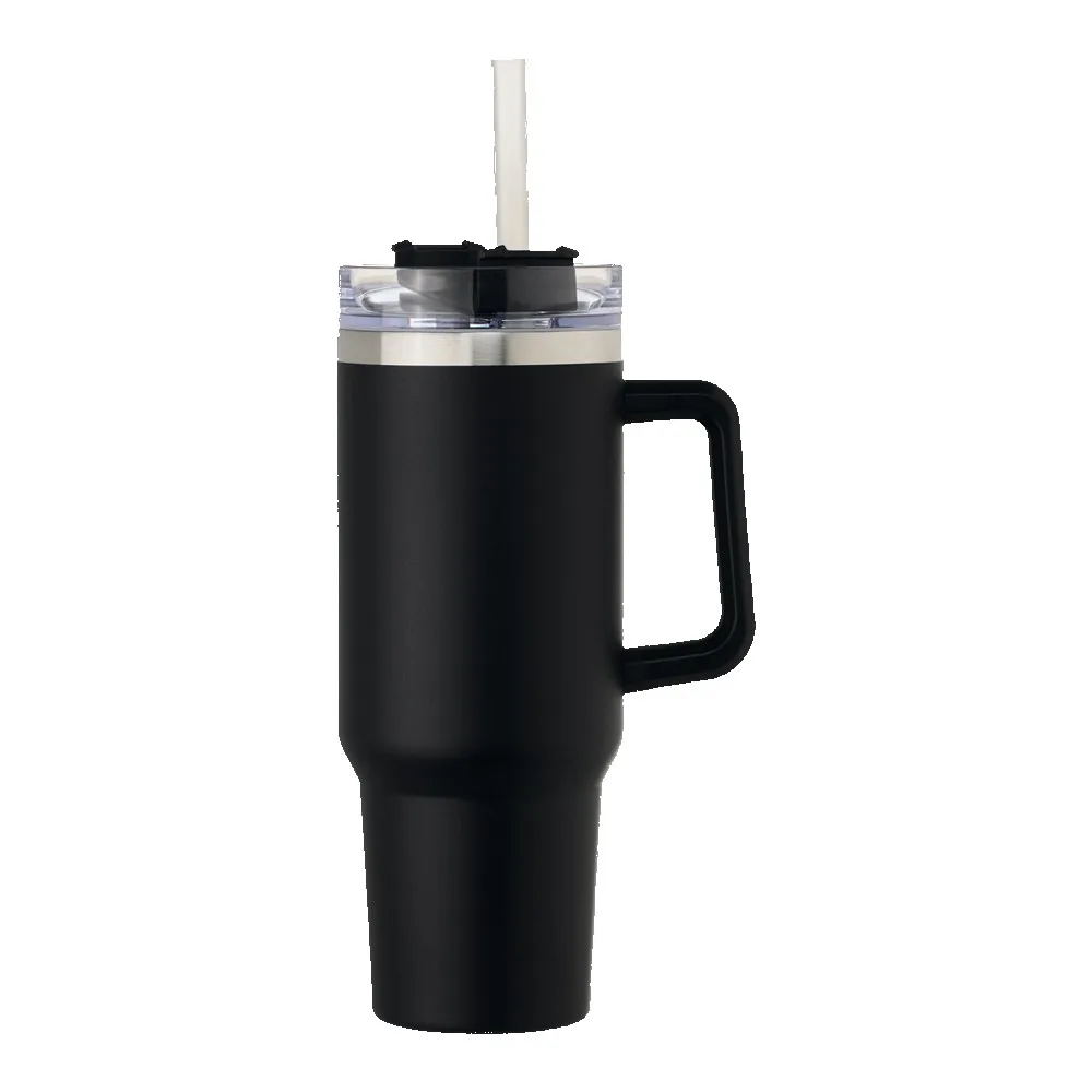 40oz Stainless Steel Tumbler with Handle view 3