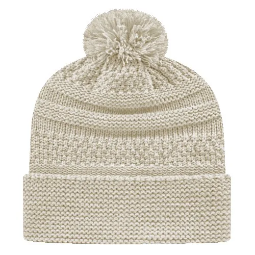 Cable Knit Cap with Cuff view 4