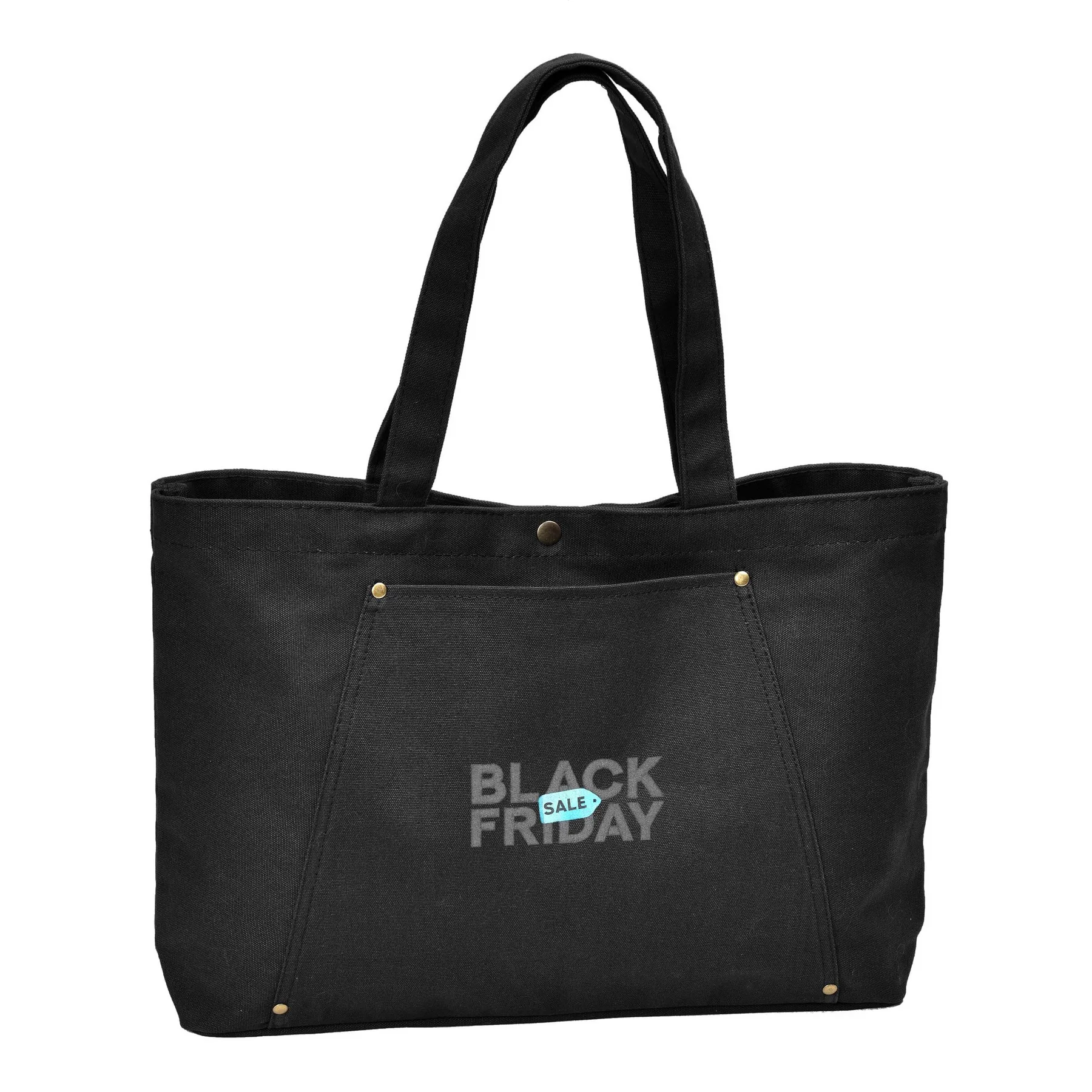 Rivet Tote with Embroidery view 7