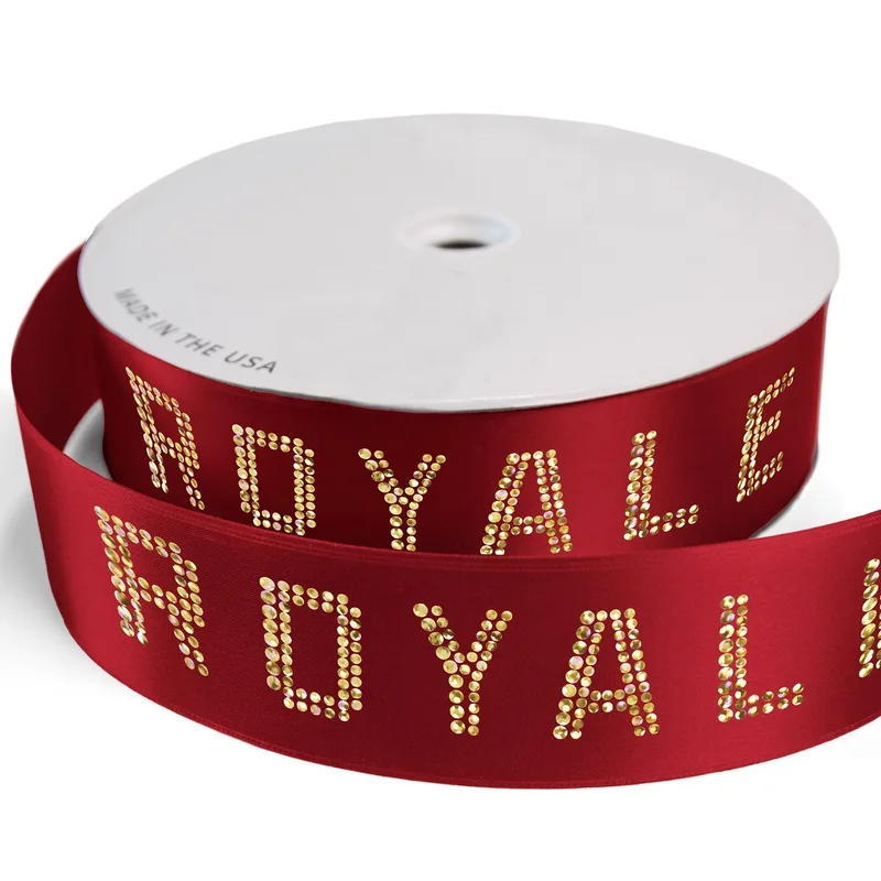 2 1/2" Badge Satin Ribbon - 25yrd Roll - Sparkle
