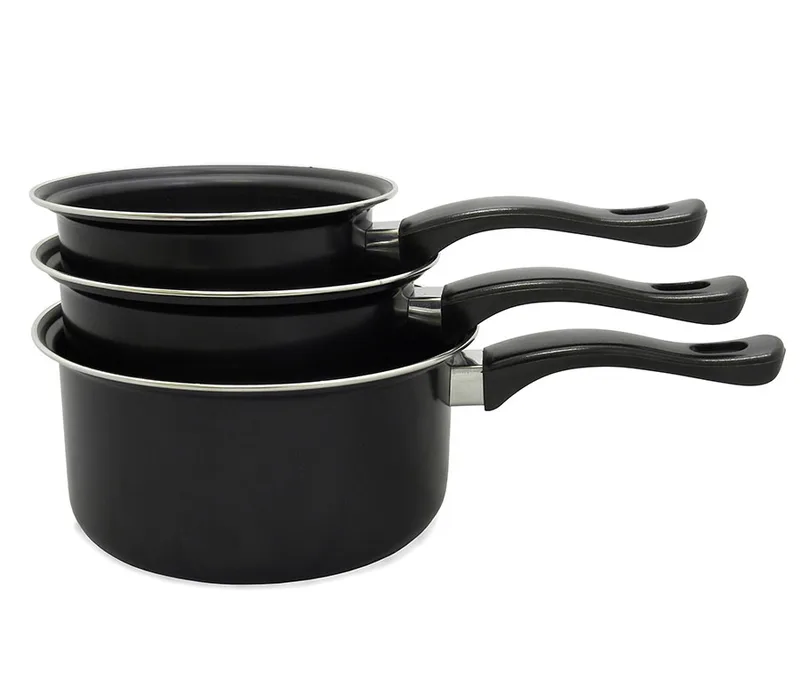 3 Piece Carbon Steel Sauce Pan Set