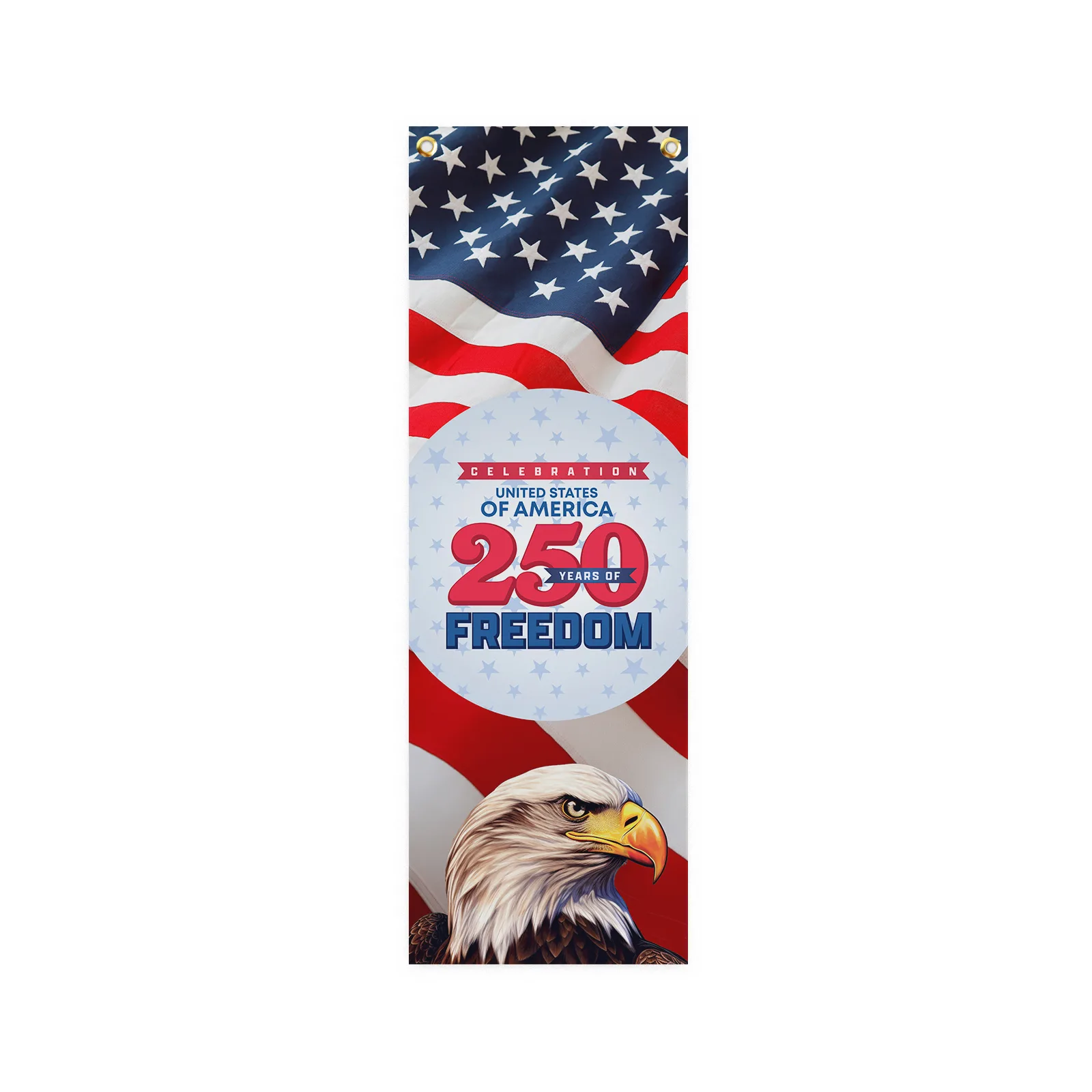 12Wx36L- Badge Satin Ribbon Banner - Sublimation