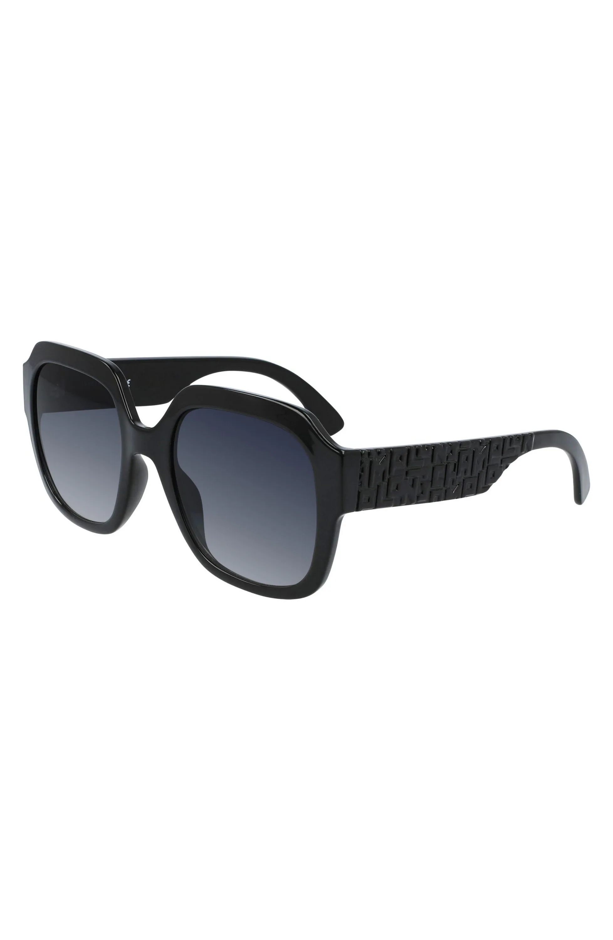 Longchamp Lgp Monogram Heritage Black Sunglasses