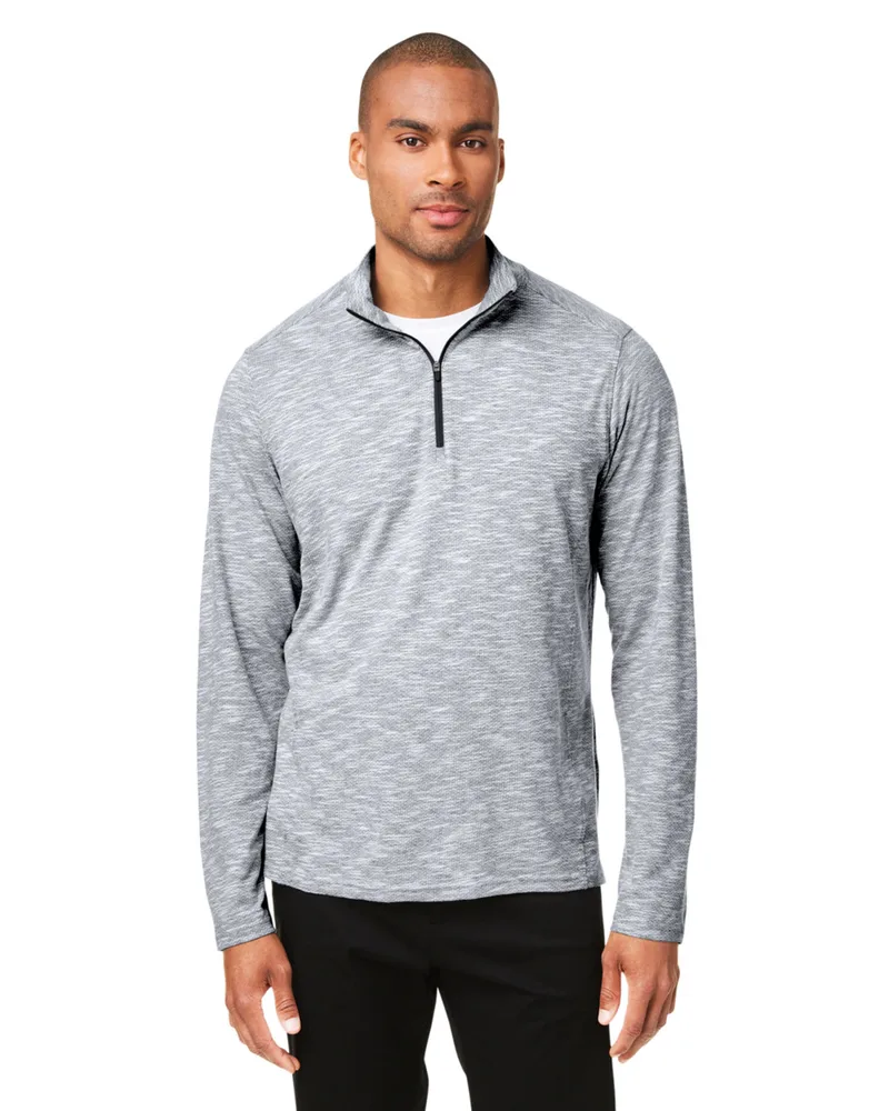 NORTH END® Men's Eclipse Jacquard Quarter-Zip Pullover Sweatshirt
