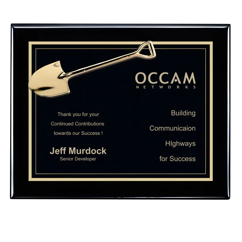 Shovel Plaque