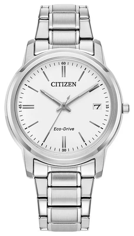 Citizen Watch Ladies'' Corporate Exclusive Stainless Steel Watch w/White Dial