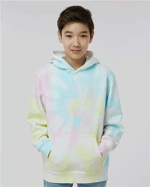 Independent Trading Co.® Youth Midweight Tie-Dyed Hooded Sweatshirt