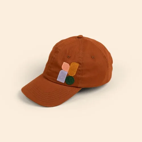 6-Panel Hat - Curved Brim - Unstructured - Cotton Twill view 7