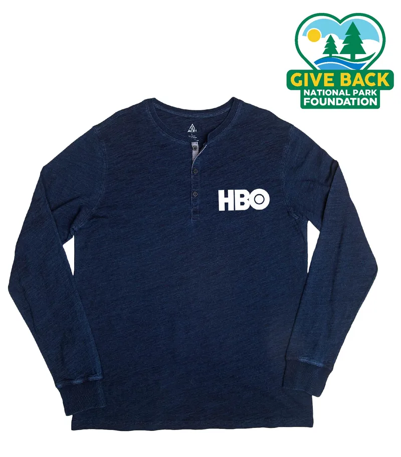 ACE Indigo Henley Shirt view 2
