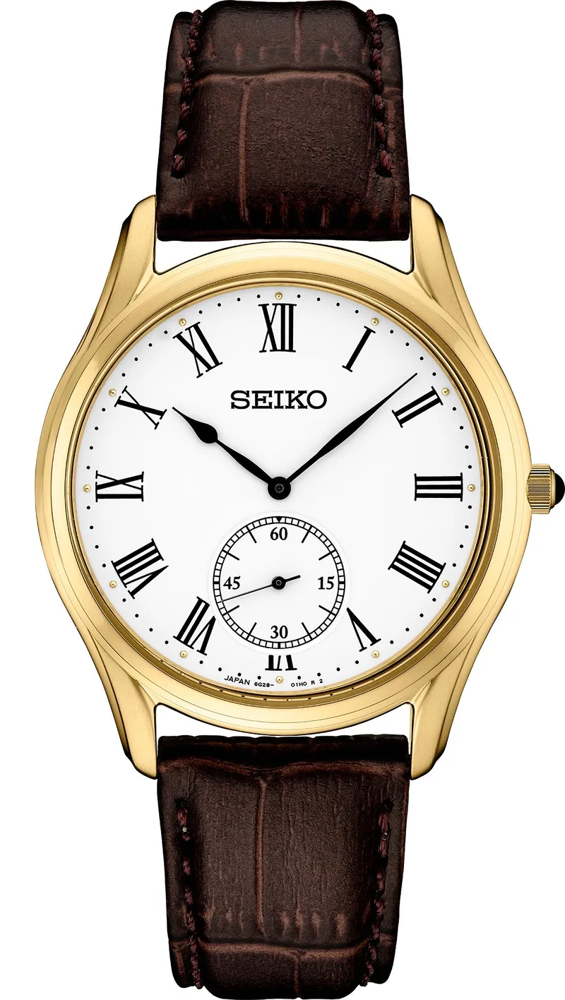 Seiko Watch Essential Quartz Leather Strap Mens