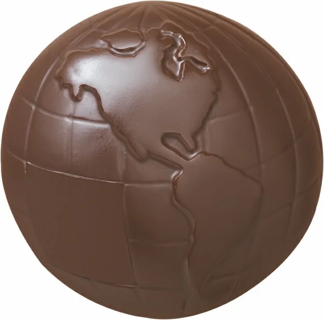 Molded Chocolate Globe - 5 Oz.