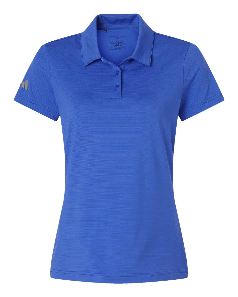 Adidas® Women's Textured Stripe Polo Shirt view 4