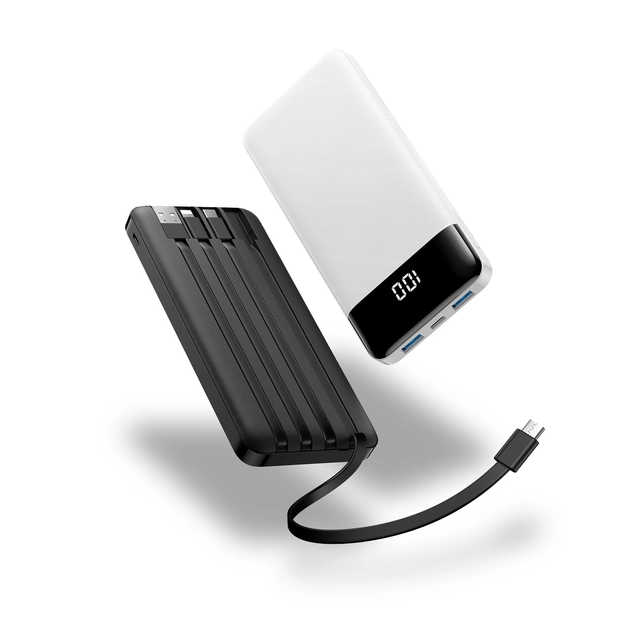 Axiom, Slim 10,000mAh Power Bank with Built-In Cables view 2