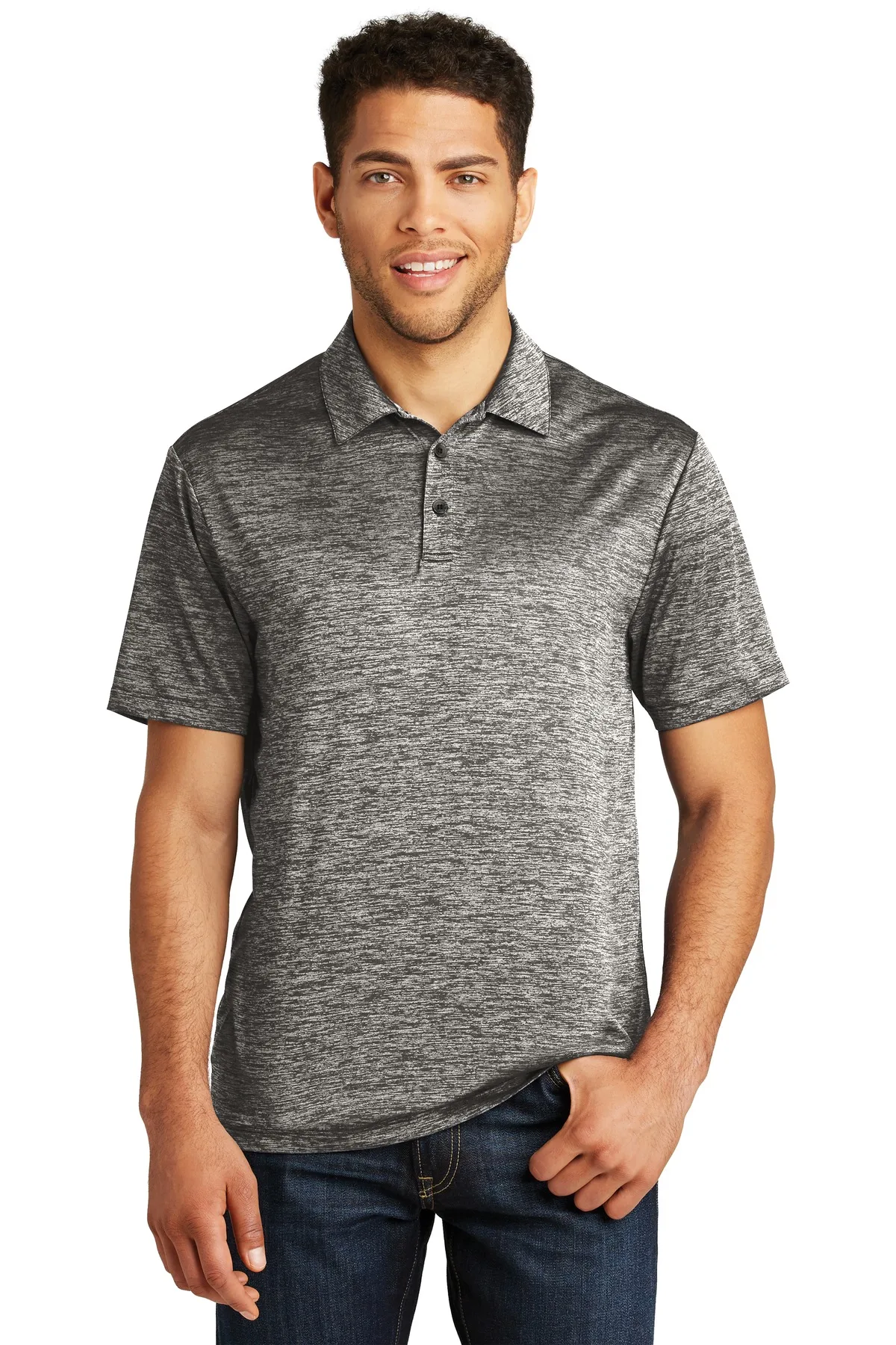 Sport-Tek ® PosiCharge ® Electric Heather Polo.