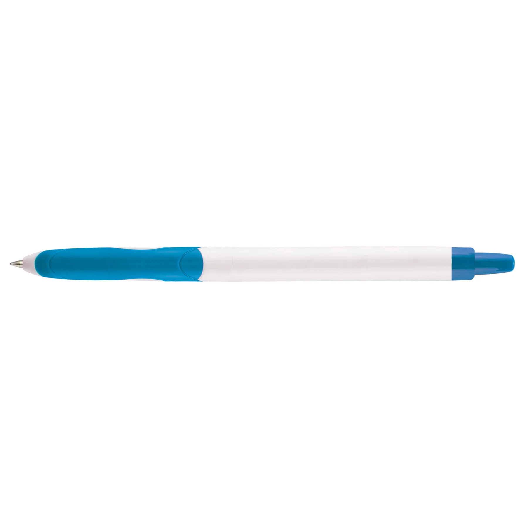 White/Light Blue Blank Back View