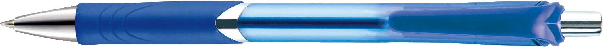 Translucent Blue/Silver Blank Clip View