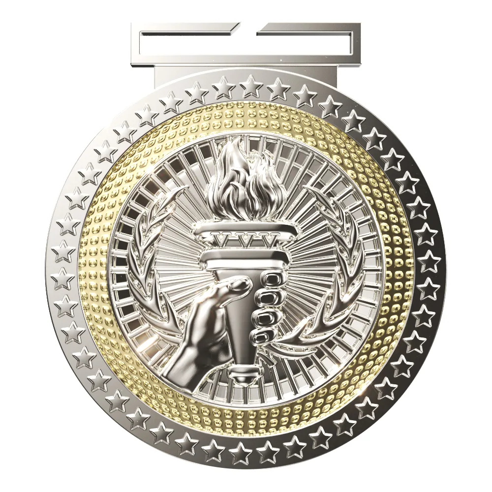 Dual Plated Victory Medallions 3"