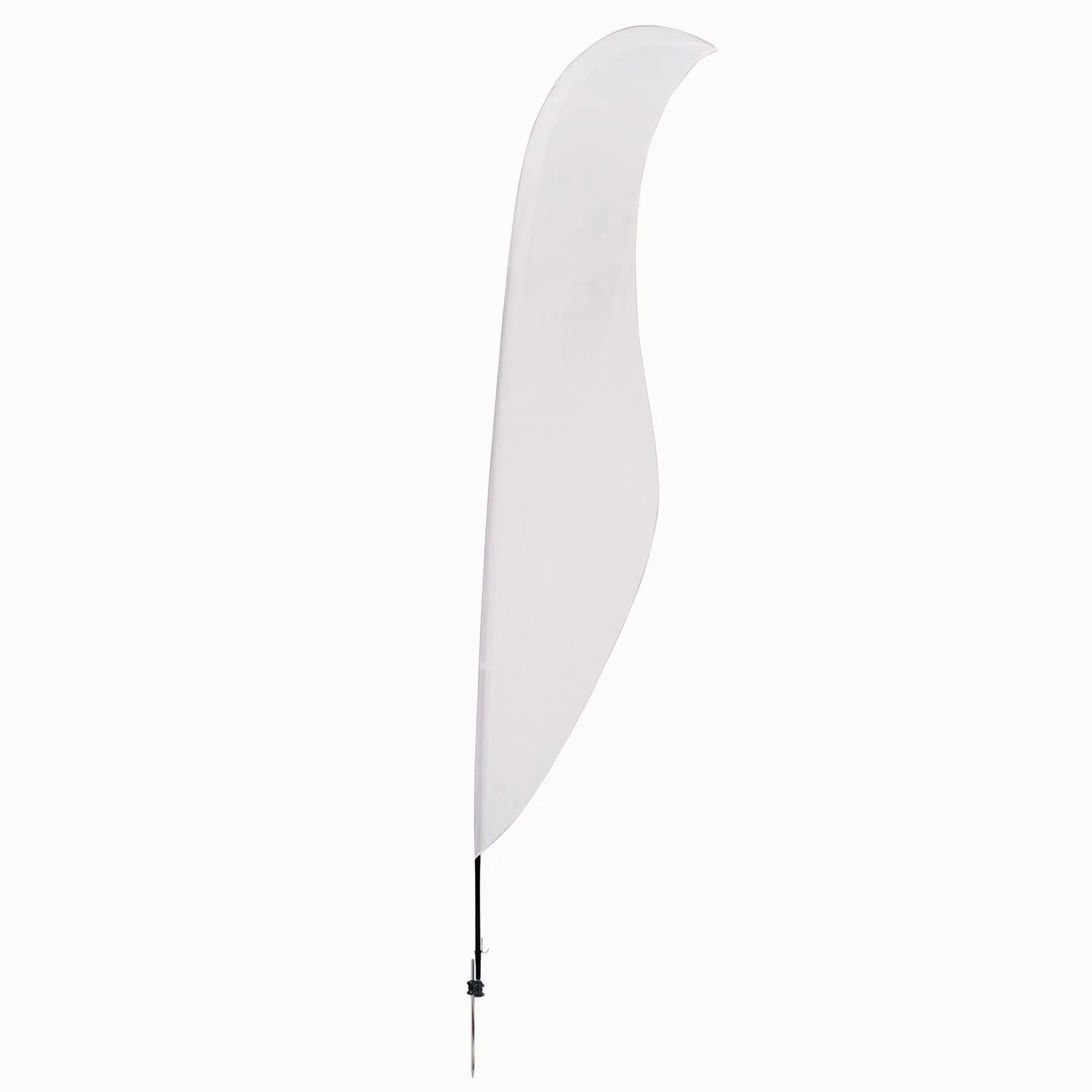 17' Streamline Sabre Sail Sign Flag, 1-Sided, Ground Spike view 2