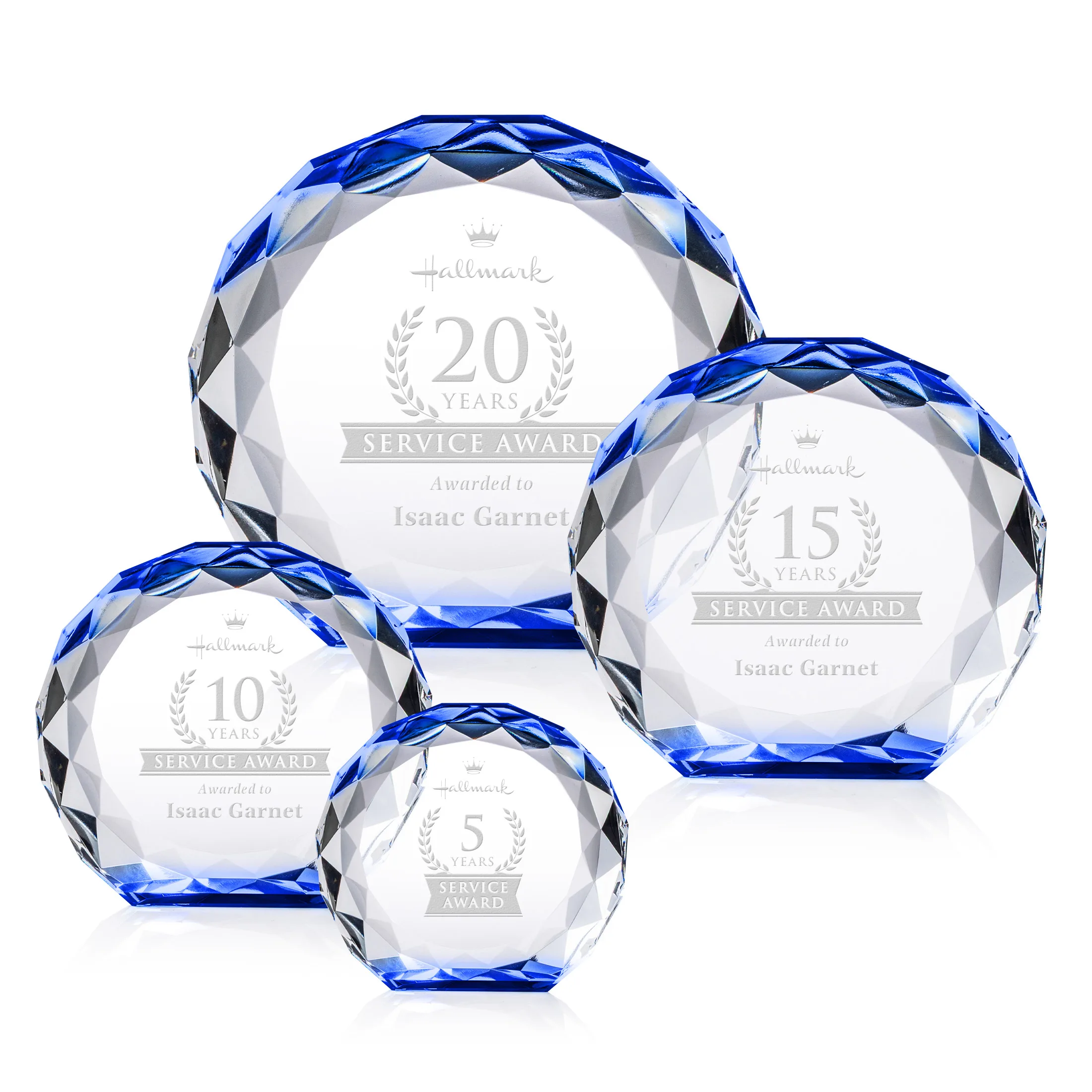 Deep Etch, No Base, Blue