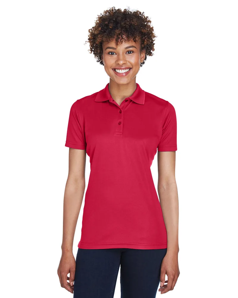 ULTRACLUB Ladies' Cool & Dry Mesh Piqué Polo view 3