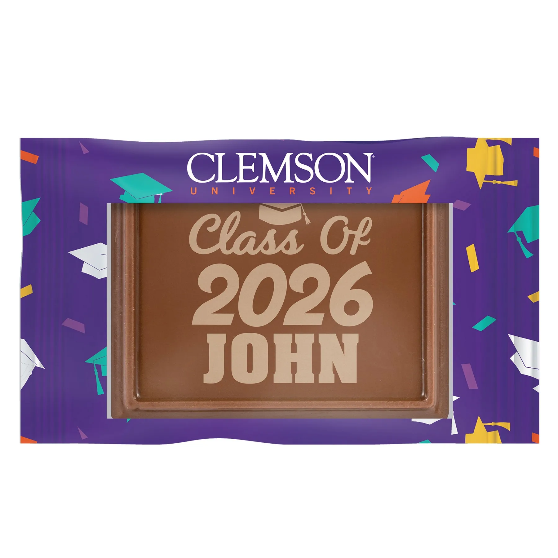 Etched Rectangle Chocolate Cookie view 5