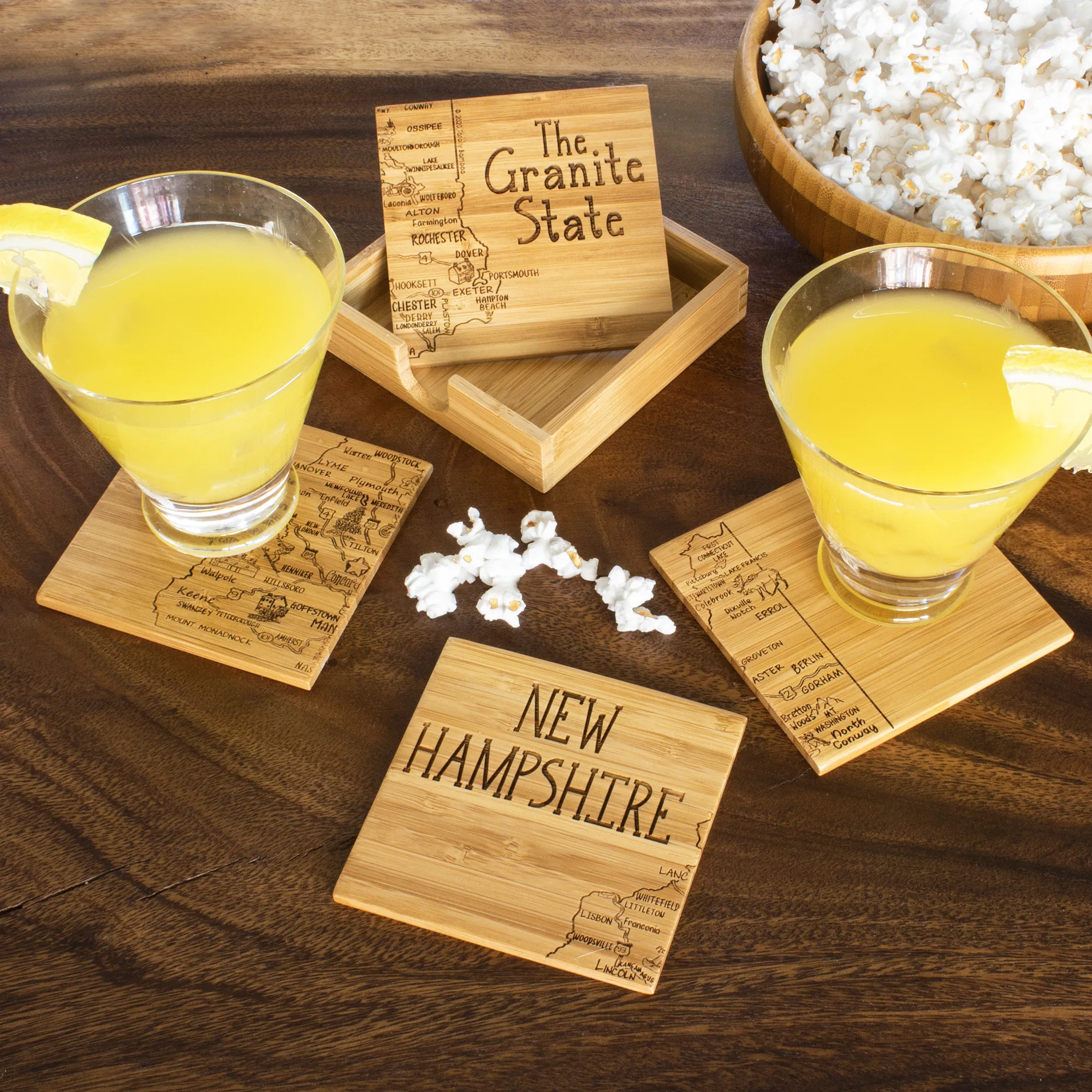 New Hampshire Puzzle Coaster Set view 2