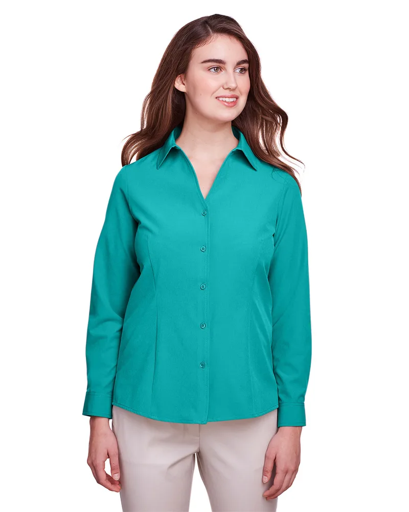 ULTRACLUB Ladies' Bradley Performance Woven Shirt view 2