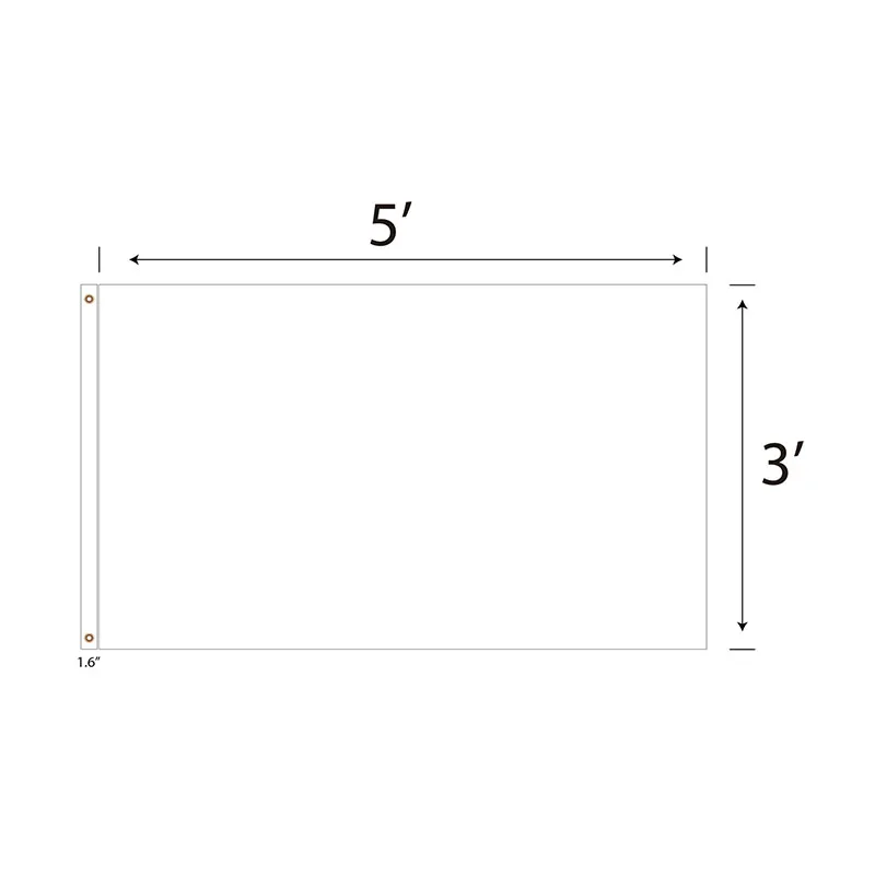 DisplaySplash 3'x5' Flag - Single Sided view 2