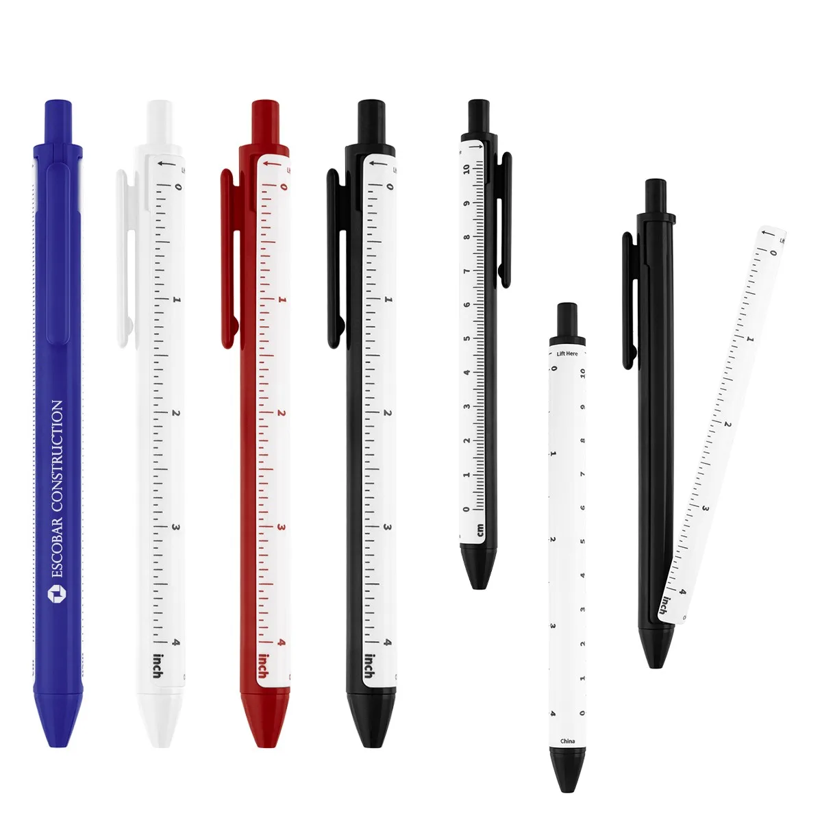 Straight Line Pen With 4" Ruler view 2