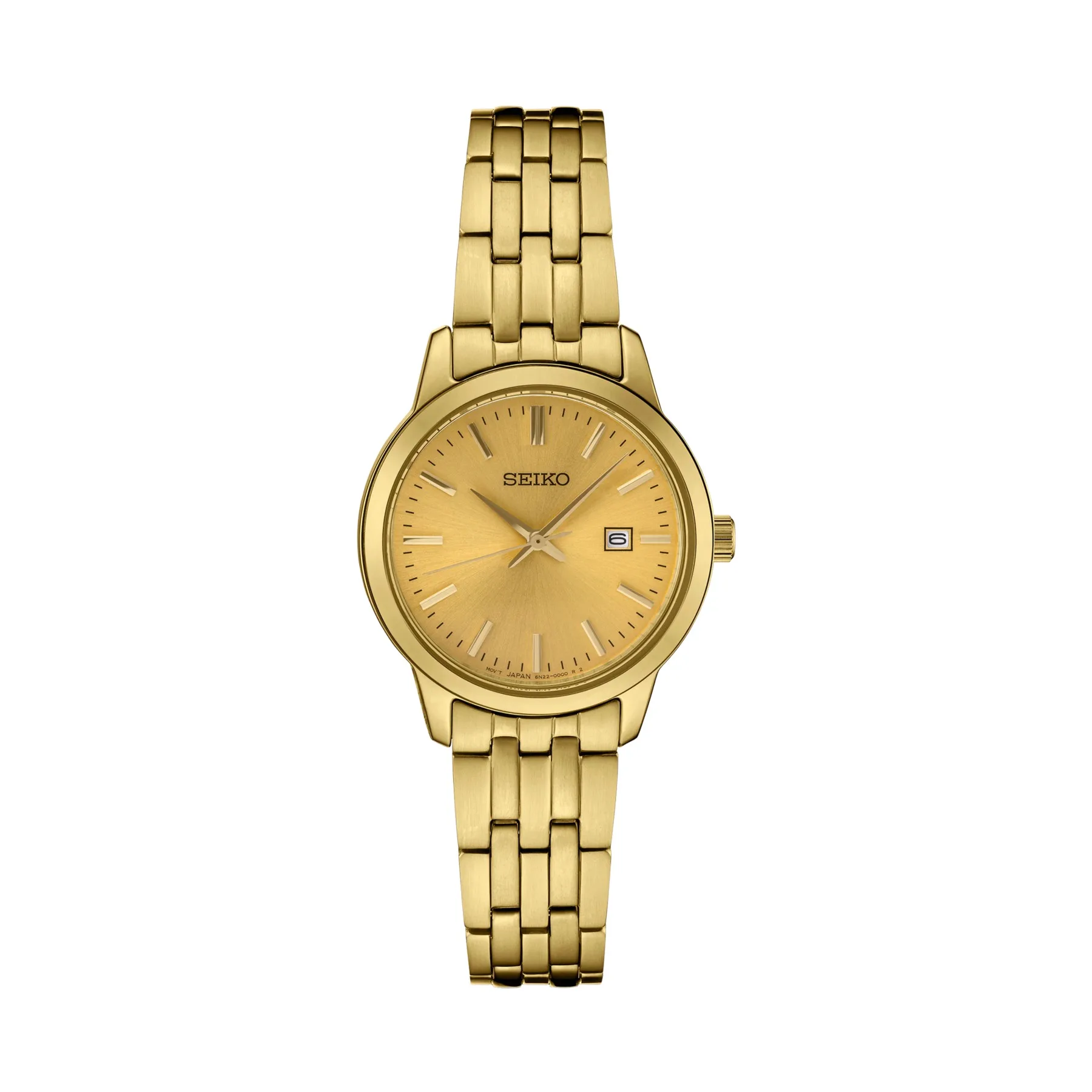 Seiko Ladies Essentials Gold-Tone Stainless Steel Watch