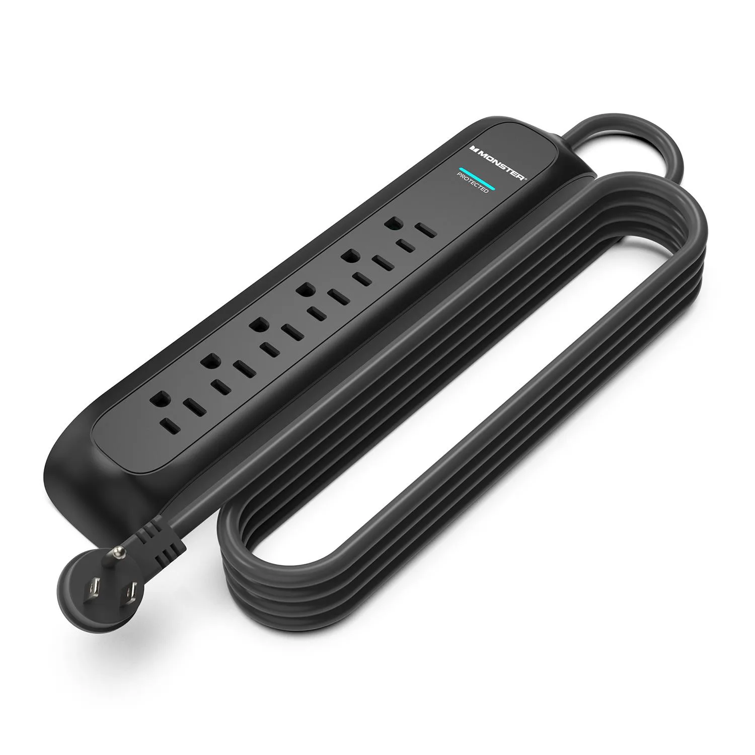 Monster Power Strip/Surge Protector 15' - Black